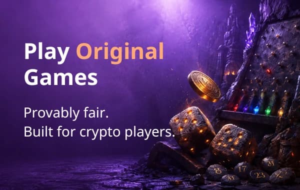 Play Original Games - provably fair, built for crypto players